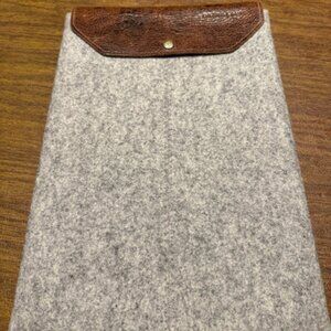 Gräf & Lantz brand felt and leather sleeve for iPad Pro 12.9 inch